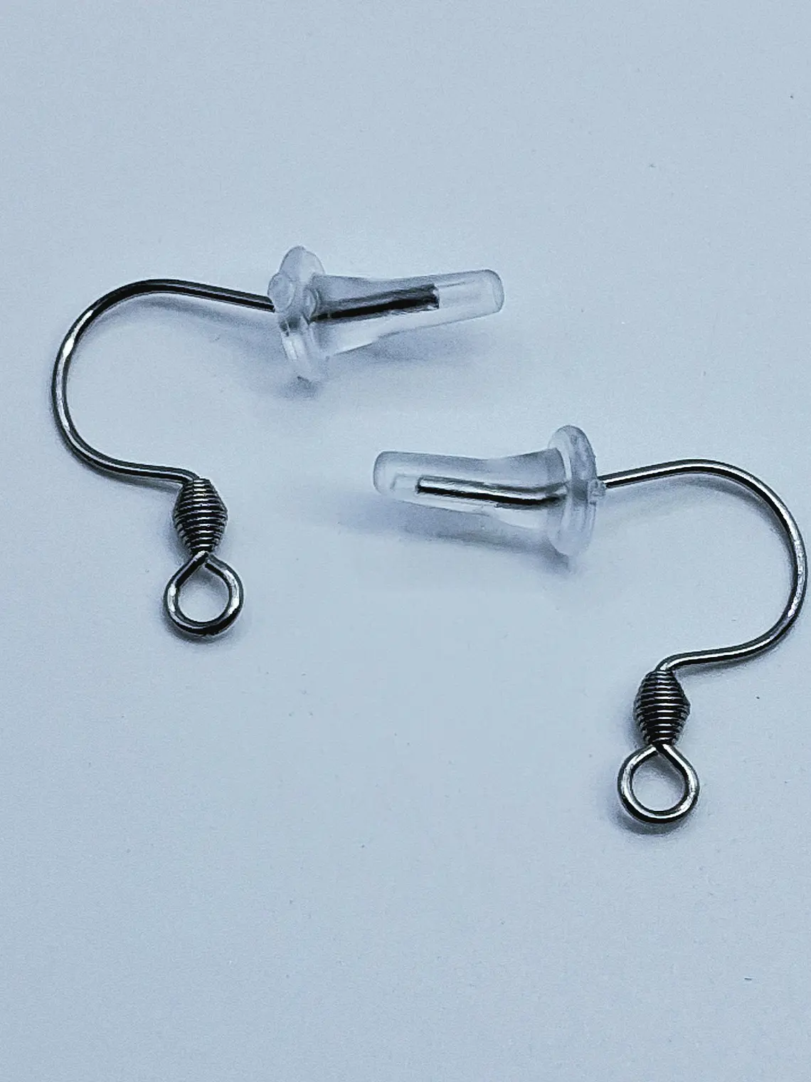 Silver plated ☢ UG Goth/pentagram dangle earrings #be023 6