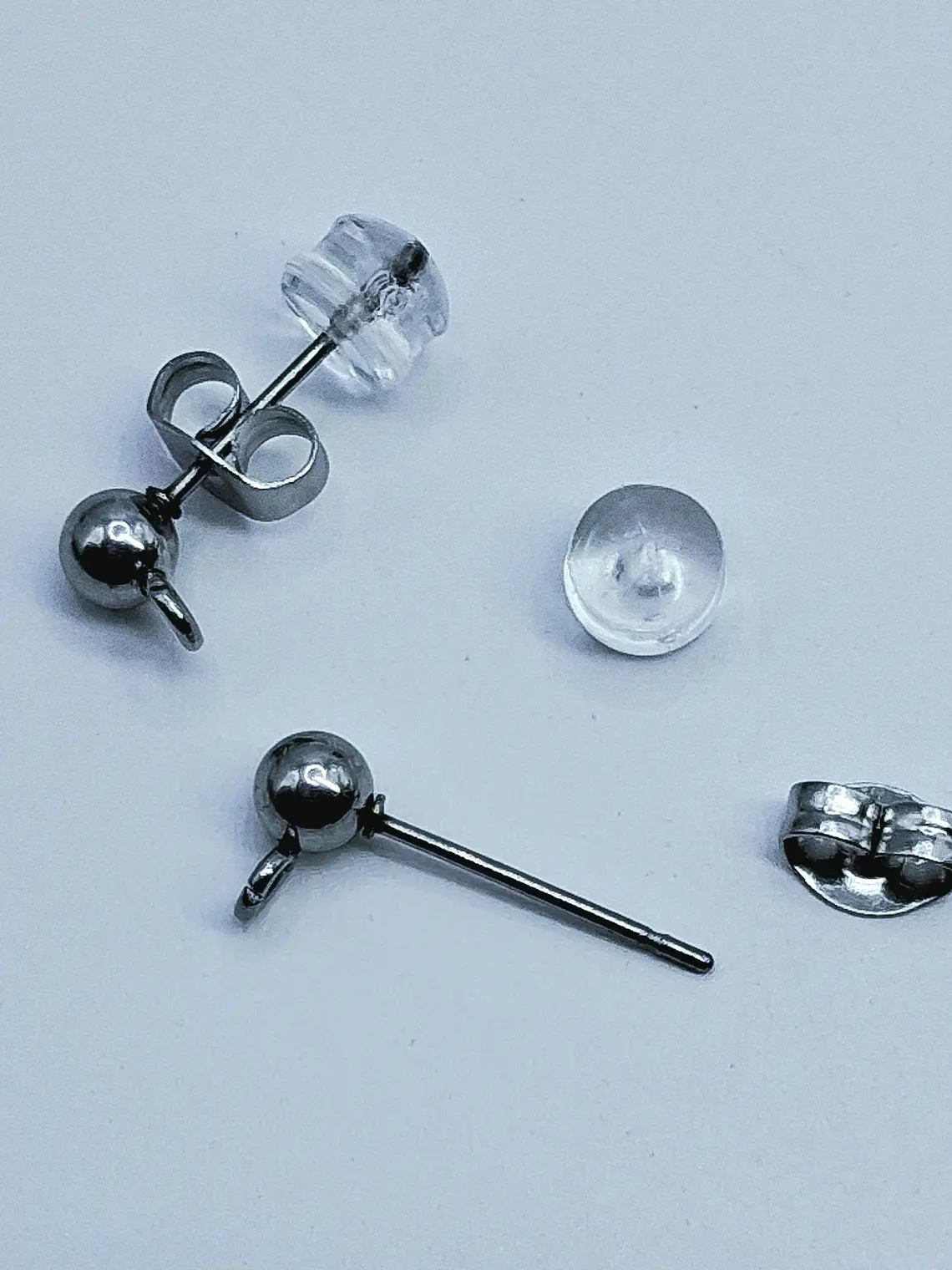 Silver plated ☢ UG Goth/pentagram dangle earrings #be023 5