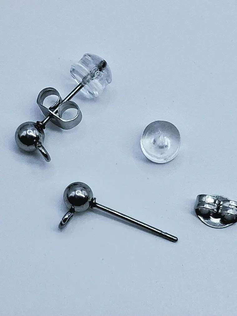 Silver plated ☢ UG Goth/pentagram dangle earrings #be023 5