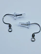 Vintage style, silver-plated Smoky citrine dangle/drop earrings -      #Be041 - thumbnail 6