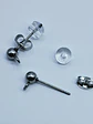 Vintage style, silver-plated Smoky citrine dangle/drop earrings -      #Be041 - thumbnail 5