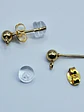 Ellegant Gold plated Moonstone and blue topaz earrings -       Be043 - thumbnail 5