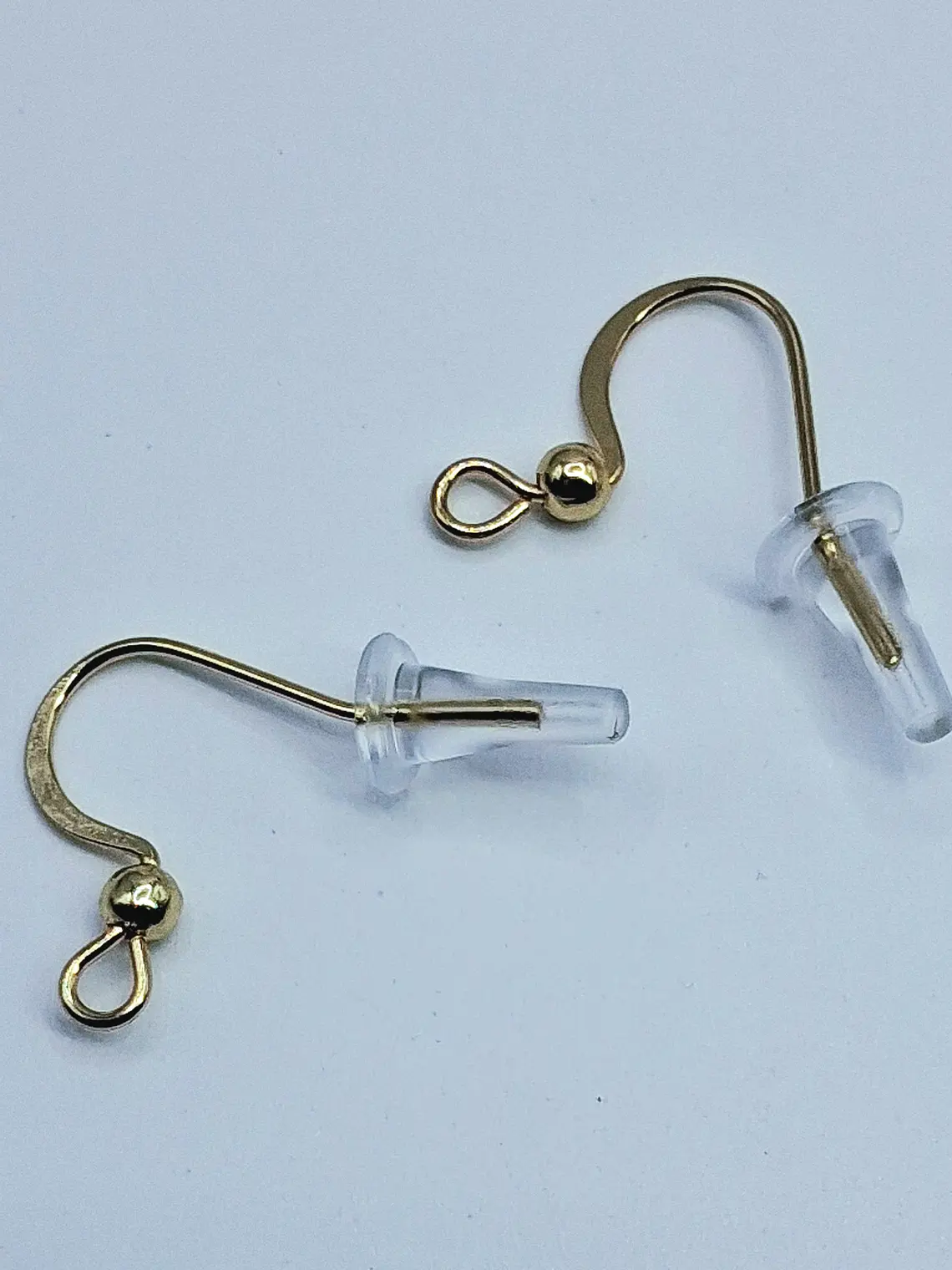 Ellegant Gold plated Moonstone and blue topaz earrings -       Be043 6