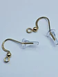 Stunning gold plated Amethyst and Pink Sapphire earrings  #Be044 - thumbnail 6
