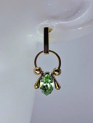 Contemporary style ☢ UG glass earrings #be022