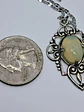 Art Deco style, Lemon opal Uranium glass pendant #Bp025 - thumbnail 3