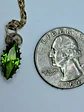 Delicate Tourmaline green Uranium glass pendant   #Bp029 - thumbnail 3