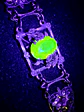 Amazing gold-plated Art Nouveau, Yellow topaz Uranium glass bracelet   #Bb034 - thumbnail 5