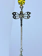 Long, Whimsical ☢ UG, Silver plated Dragonfly earrings #be038 - thumbnail 2