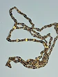 Victorian style, gold-plated Uranium glass Necklace #BN005 - thumbnail 7