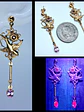 Victorian Lovebirds Ruby and pink Sapphire earrings -       #Be046 - thumbnail 1