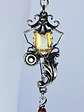 Beautiful, Silver plated Long Citrine, Carnelian and moisonite earrings -        #Be048 - thumbnail 2
