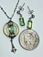 Art Deco inspired, Gold-plated Pendant/Earrings Set -      #Bs027 - thumbnail 4