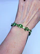 29ct, Amazing, Art Deco style, Apple green Uranium glass bracelet -        #Bb055 - thumbnail 3