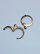 Art deco, glowing Cadmium glass earrings -         #B060 - thumbnail 6