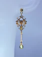 Gold Victorian, Peridot and dragon fly earrings -         #Bn059 - thumbnail 2
