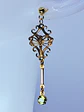 Gold Victorian, Peridot and dragon fly earrings -         #Bn059 - thumbnail 3