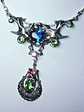 Art Nouveau inspired lovebirds and RARE Sapphire blue Uranium glass -        #Bn062 - thumbnail 5