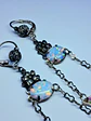 Beautiful floral glass enamel and Opal earrings -       #Be066 - thumbnail 5