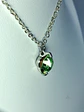 Simple and dainty Solitair apple Green Uranium glass pendant -        #Bp071 - thumbnail 4
