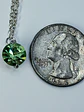 Simple and dainty Solitair apple Green Uranium glass pendant -        #Bp071 - thumbnail 5