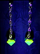 Unique Art Deco style, long dangle earrings -       #Be073 - thumbnail 6