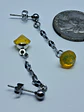 Unique Art Deco style, long dangle earrings -       #Be073 - thumbnail 5