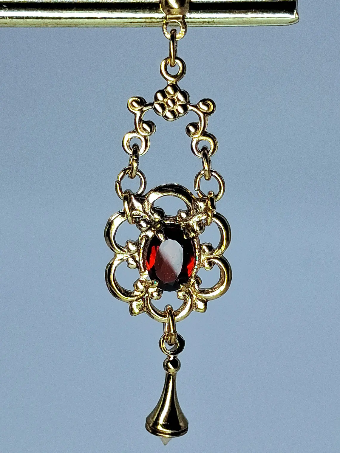 Beautiful Victorian Garnet earrings  -             #Be077 1