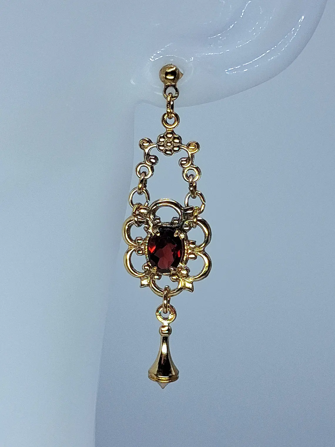 Beautiful Victorian Garnet earrings  -             #Be077 2