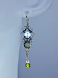 Stunning glass enamels and Genuine topaz and Peridot earrings -          #Be079 - thumbnail 2