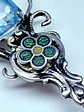 Stunning glass enamels and Genuine topaz and Peridot earrings -          #Be079 - thumbnail 6