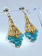 Art Deco Chrysoprase earrings -         #Be090 - thumbnail 5