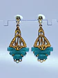 Art Deco Chrysoprase earrings -         #Be090 - thumbnail 3