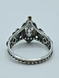 Sz7.5 - Dainty, floral 1ct Moisonite, Sterling and gold ring - VIDEO - thumbnail 5