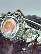 Sz7.75 - Madagascar moonstone moonstone ring, sterling and gold - VIDEO - thumbnail 8
