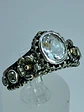 Sz7.75 - Madagascar moonstone moonstone ring, sterling and gold - VIDEO - thumbnail 5