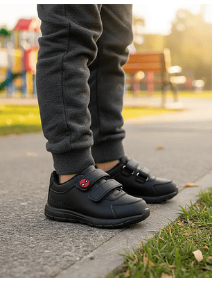 Zapatillas escolares Spiderman Hero Negro