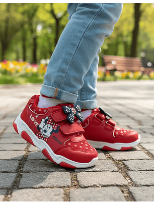 Zapatillas Con Luces Disney Minnie Mouse Think