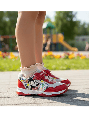 Zapatillas Con Luces Disney Minnie Mouse Colorida
