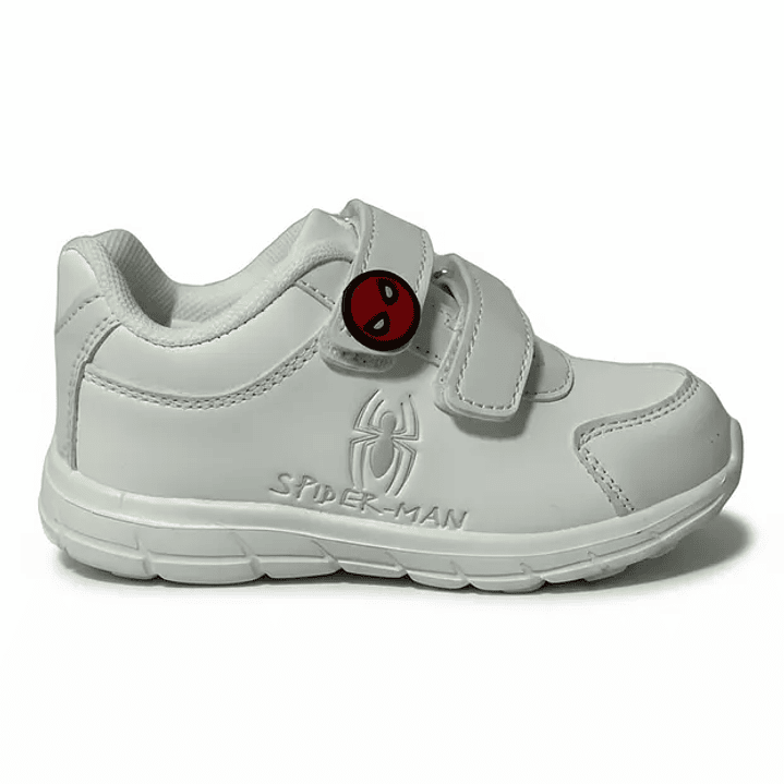 Zapatillas Escolares Spiderman Action Blanco 3