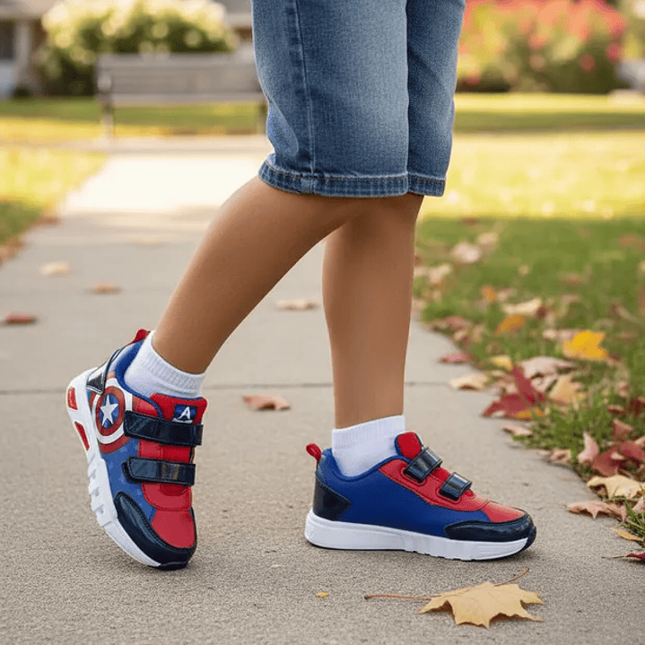 Zapatillas Con Luces Marvel Avengers Capitan America 1