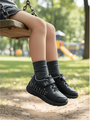 Zapatillas Escolares Minnie Mouse Negro