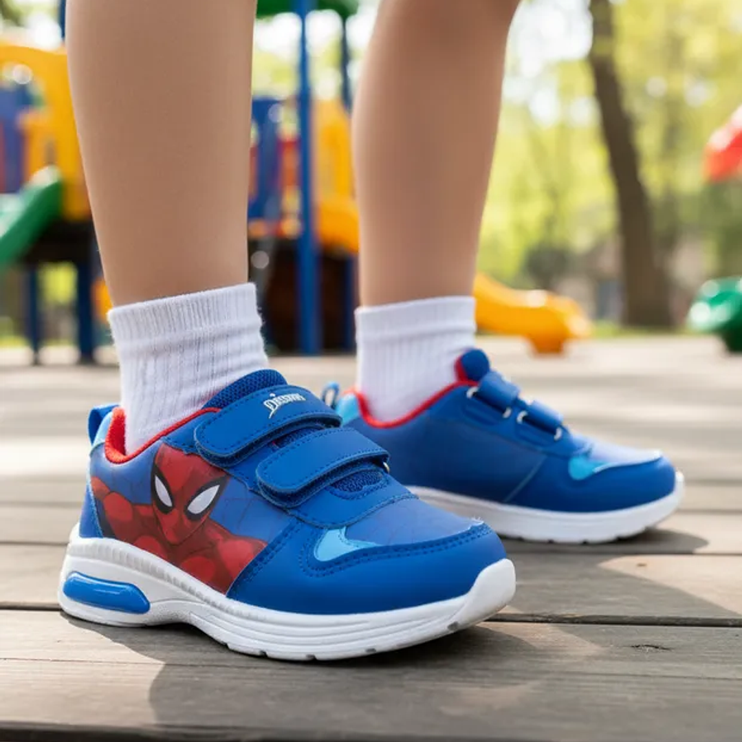 Zapatillas luces Spiderman Leyend Azul 1