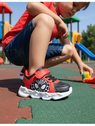 Zapatillas con luces Spiderman Eyes Rojo