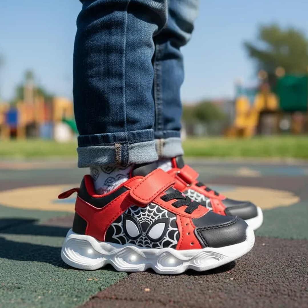 Zapatillas con luces Spiderman Eyes Rojo 3