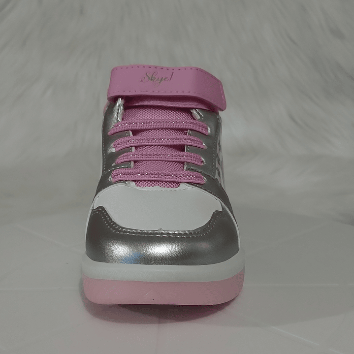 Zapatillas con Luces Caña Alta Paw Patrol Skye Gris 2