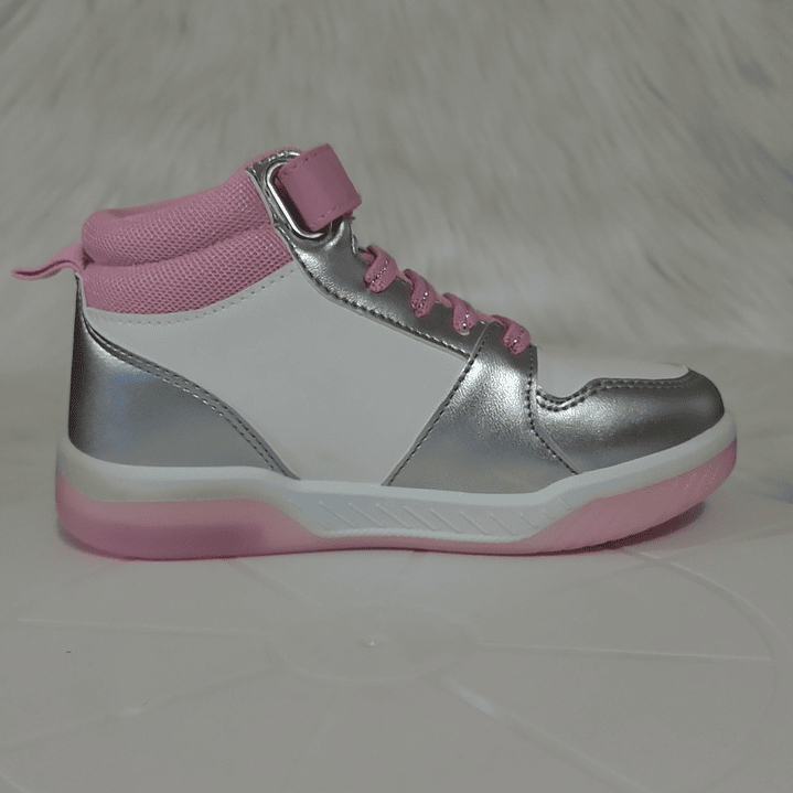 Zapatillas con Luces Caña Alta Paw Patrol Skye Gris 3