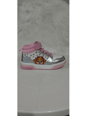 Zapatillas con Luces Caña Alta Paw Patrol Skye Gris