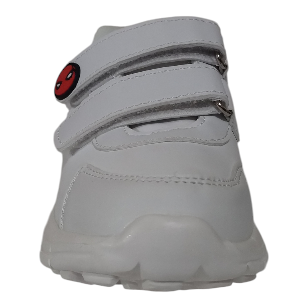 Zapatillas Escolares Spiderman Action Blanco 3
