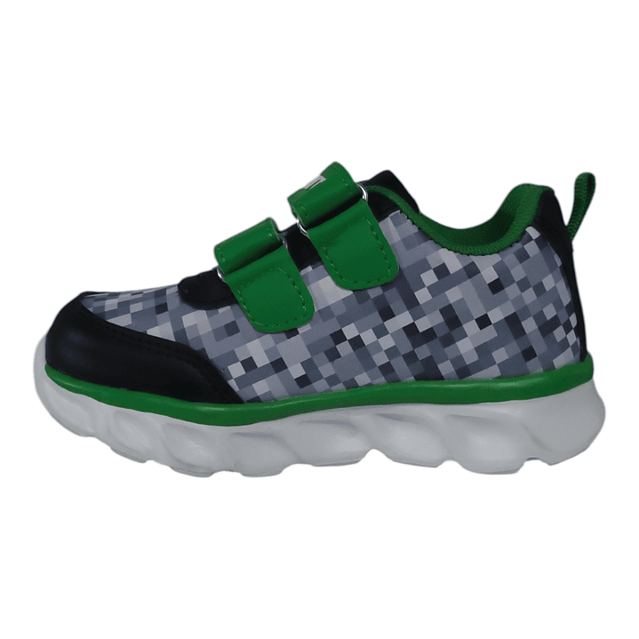 Zapatillas luces Minecraft Creepers Verde 2